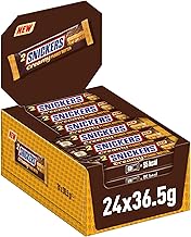 Snickers Creamy Peanut Butter, Schokolade Großpackung, Milchschokolade, Doppelriegel, 24 x 36,5g