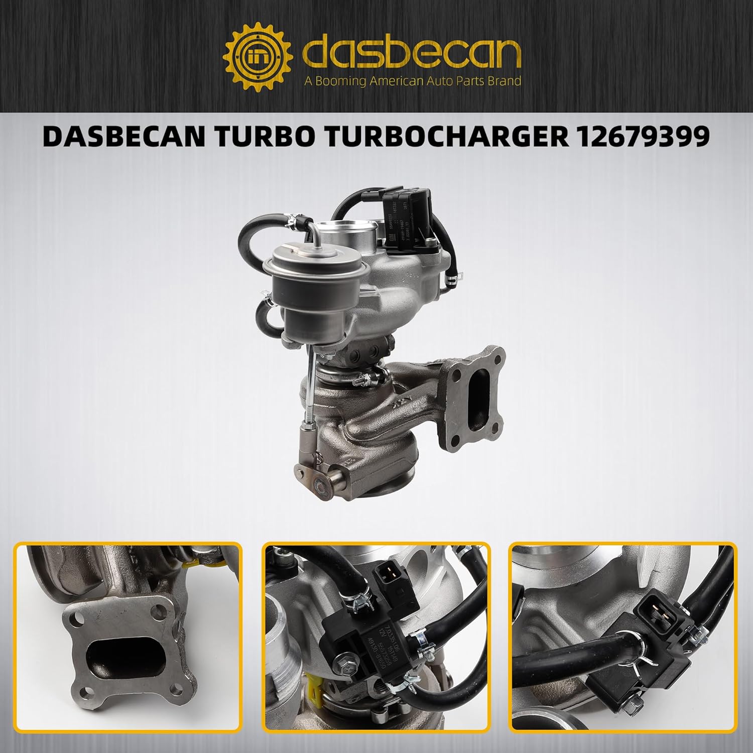Dasbecan 25206073 Turbo Turbocharger Kit Compatible with Chevy Equinox GMC Terrain 2018-2022,4 Cyl 1.5T Engine Replaces# 12699230 12685688