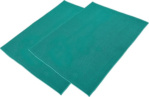 Miniatura 2 de LUCKISS Tapete de microfibra reversible para secar platos, paquete de 2 almohadillas de secado súper absorbentes, tapete escurridor de platos para