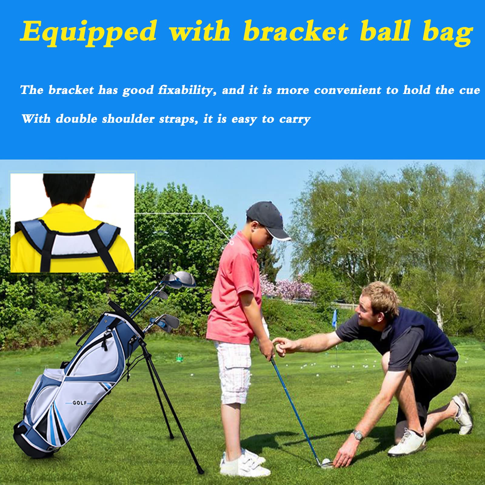 Komplettes Golfschlägerset für Kinder, Golftrainingsset für Anfänger, Golfschlägerset für Jungen mit Tasche für die rechte Hand
