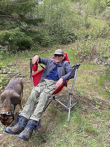 Miniatura 2 de Silla de camping plegable universal, reposapiés, otomana, portátil, reclinable, retráctil, reposapiés retráctil para piernas, para senderismo,