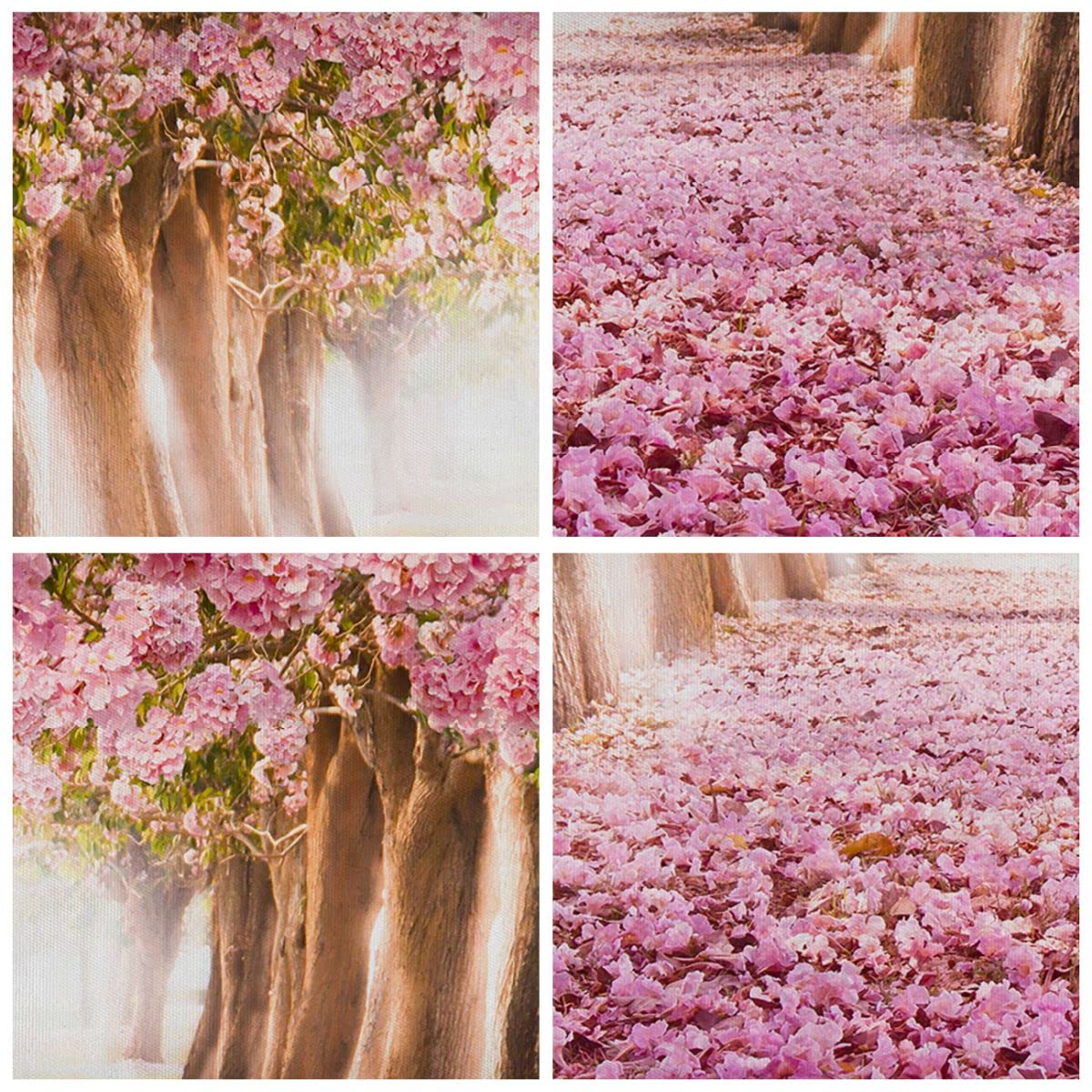 Deco Cadre Décoration Salon Arbre fleurs cerise nature Moderne Impression sur Toile 120x80cm Image Tableau Decoration Murale Chambre Horizontal Art Wall Grand Tableaux Decoratifs Muraux AA120x80-2794