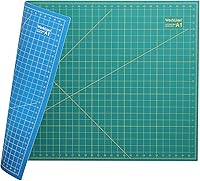 WORKLION 24x36 Inch Self-Healing Double-Sided Cutting Mat for Quilting, Sewing, Crafts, Gridded Green/Blue