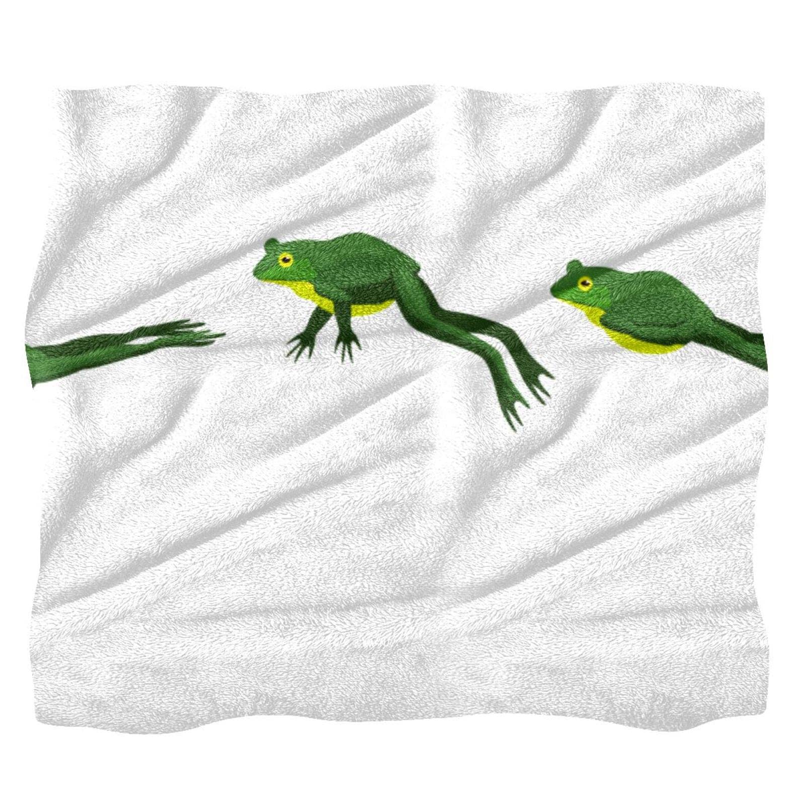 Couverture polaire grenouille en microfibre premium haute densité pour lit