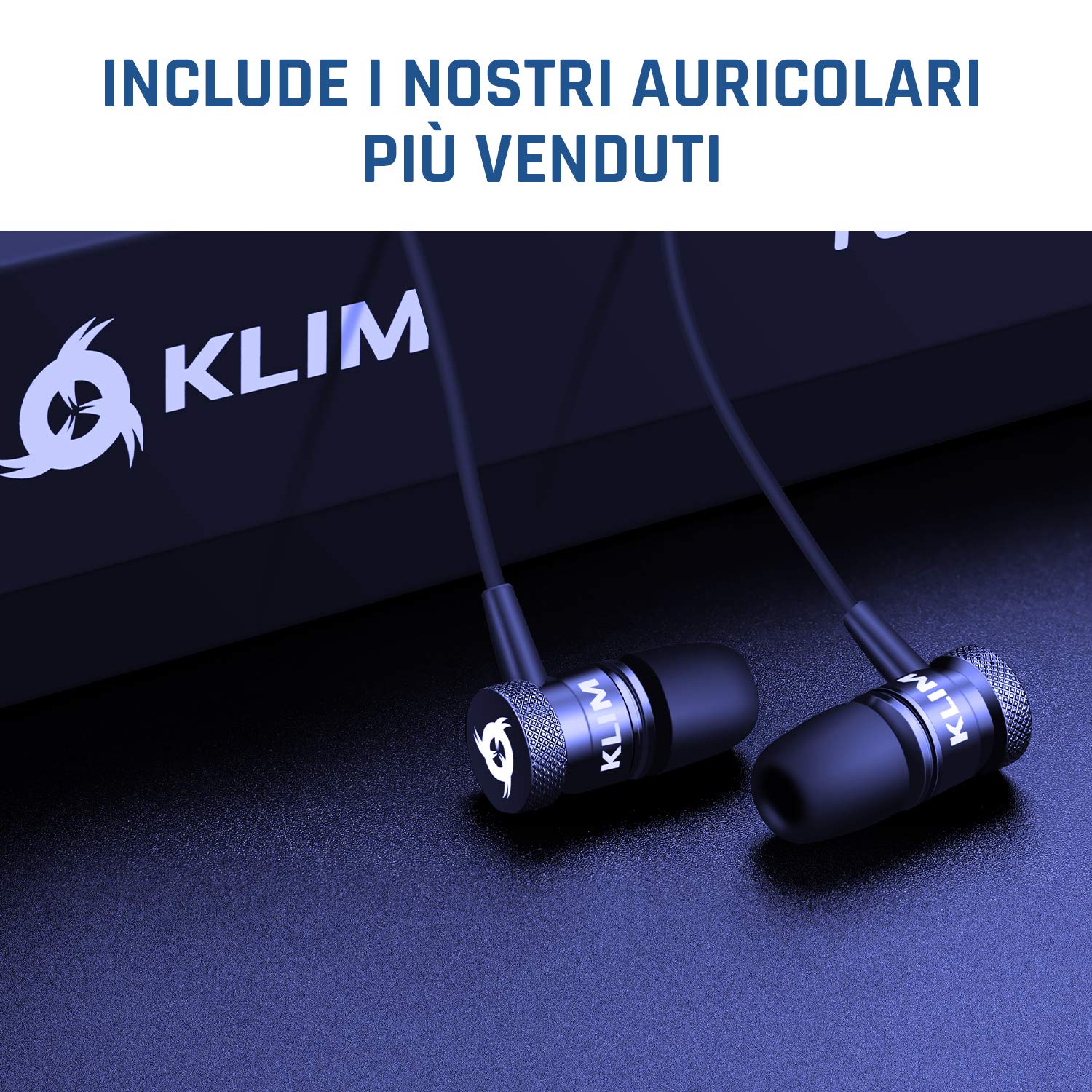 KLIM Discman – Lettore CD portatile con batteria interna ricaricabile + Auricolari KLIM Fusion – compatto, personale, compatibile con CDR, CDRW ed MP3, CD Walkman - NUOVO - Nero