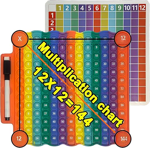 Miniatura 7 de Juguetes para la ansiedad de tabla de multiplicación, juegos de matemáticas para reventar burbujas, regalos para niños, adultos, familia, para