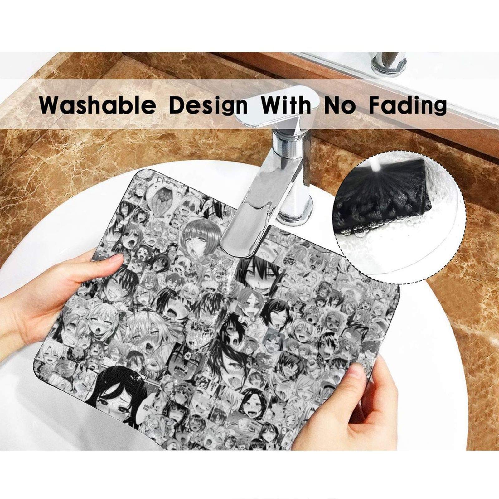 Gaming-Mauspad Klein, 29 X 24,9 Cm – Rutschfeste Gummiunterseite, Genähte Kanten, Für Büro & Zuhause