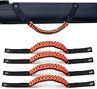 Vista 32 de Asas de Agarre para Barra Antivuelco para Ford Bronco 2021 2022 2023 2024 2025 de 2 Puertas 4 Puertas Accesorios Mango de Agarre de Paracord, Sin
