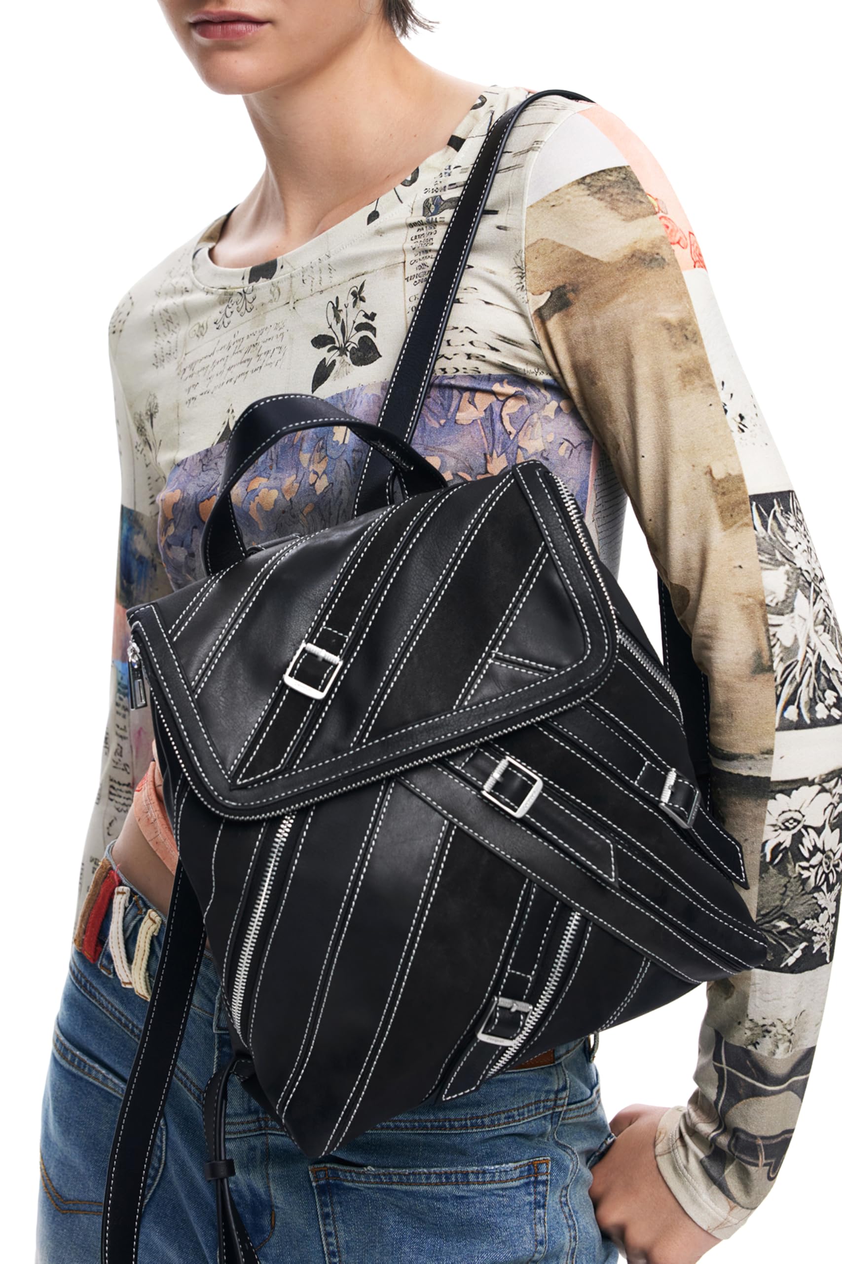 Desigual - Hampton Mini Backpack, ACCESSORIES PU BACKPACK MINI Unisex - Adulto
