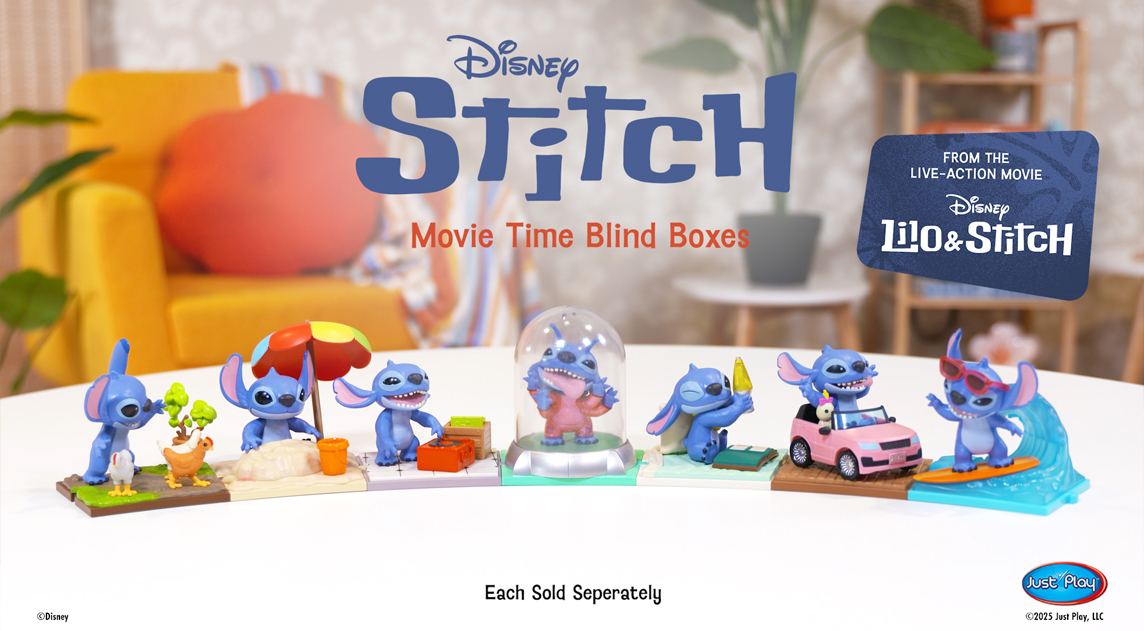 Just Play Disney Stitch – ini figura de San Valentín, paquete de 2