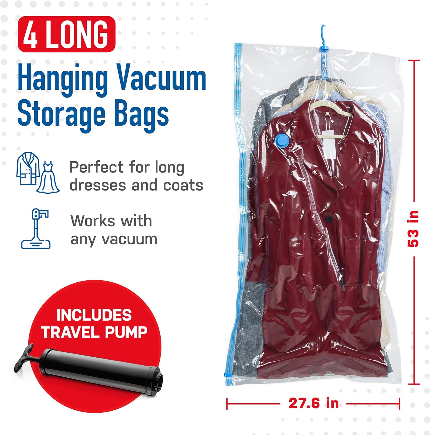 hanging vacuum storage bags