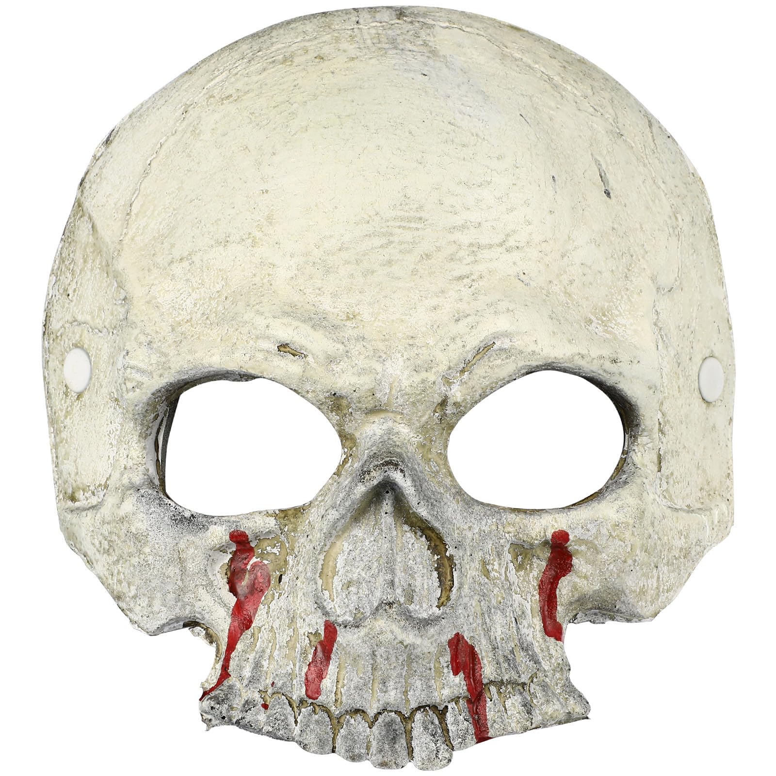 WRITWAA Bloody Skull Half Mask PU Skeleton Design