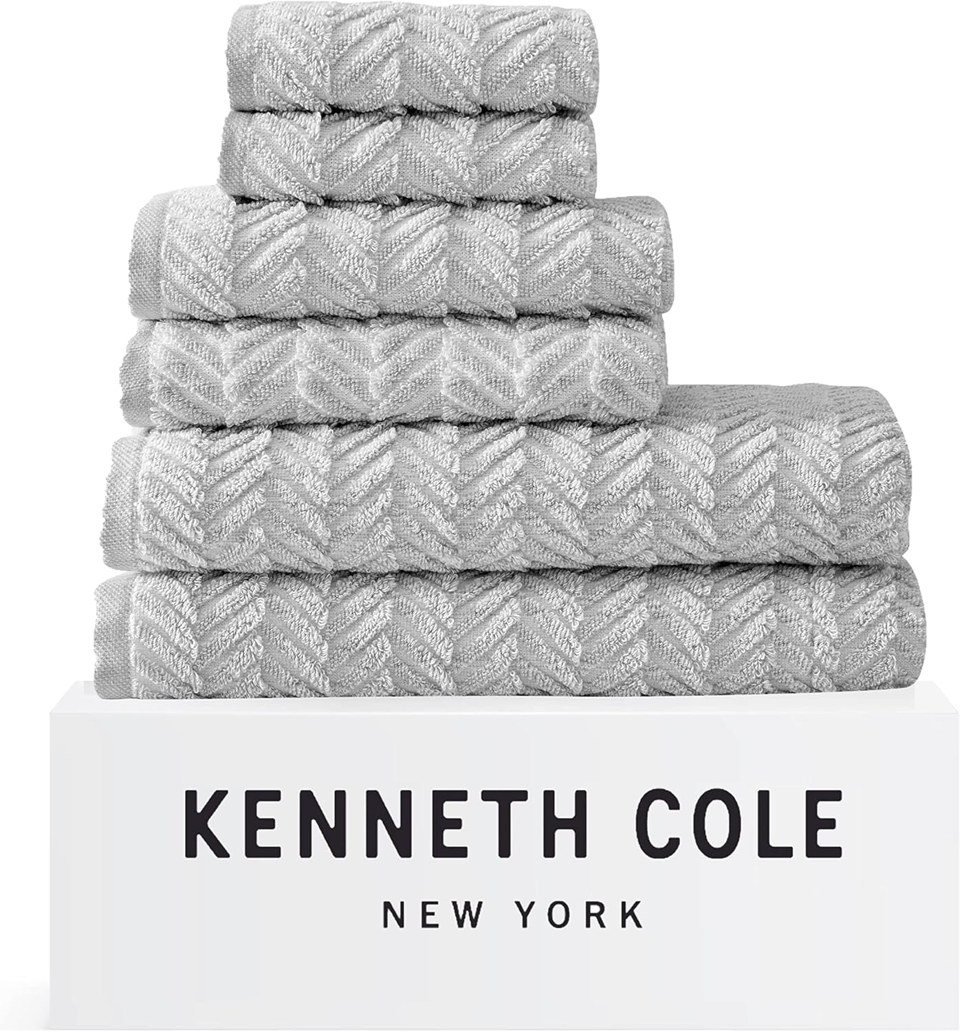 Cole New York Slate Chevron Collection Towel