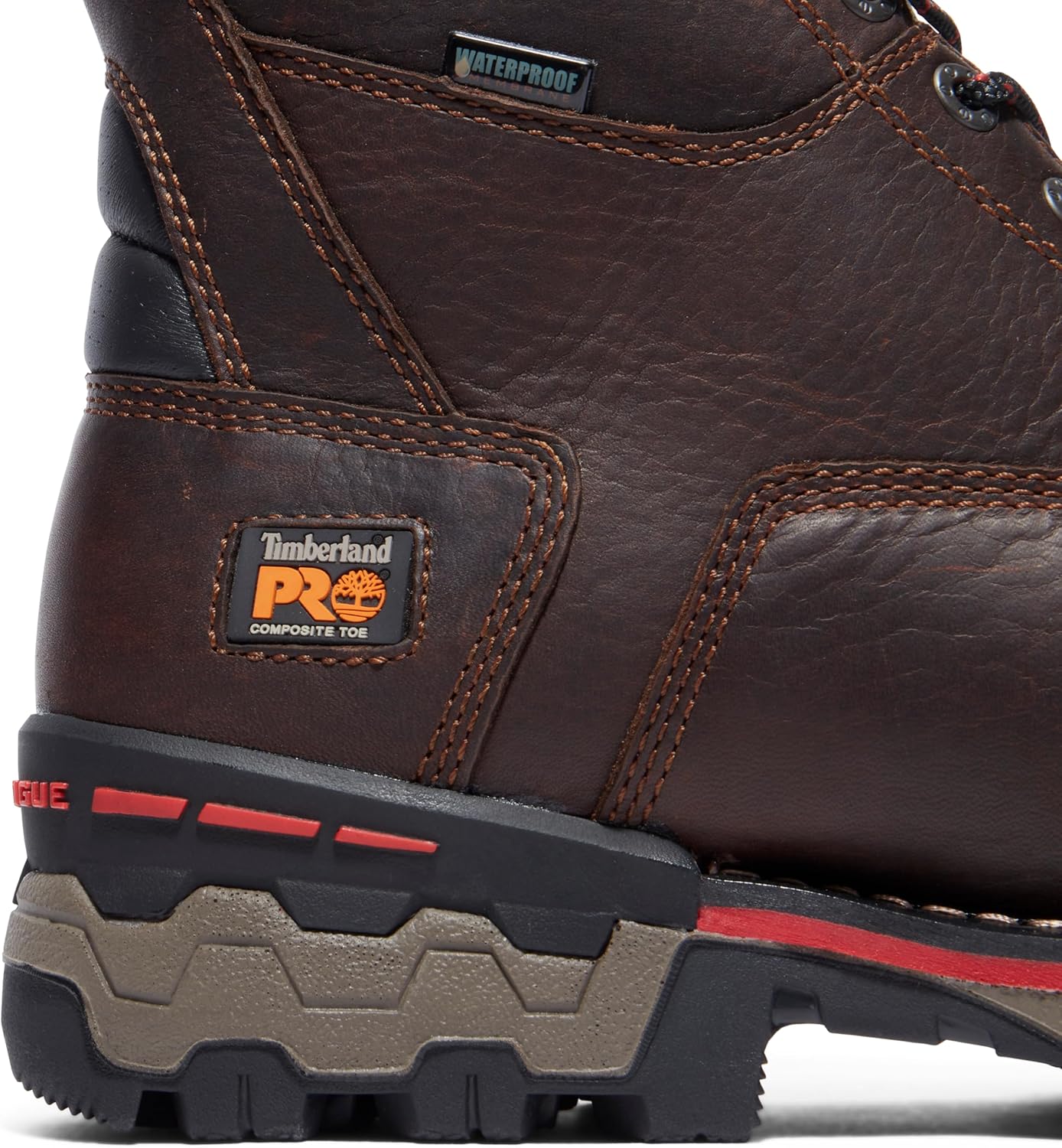 Timberland PRO Men's Boondock 8 Inch Composite Safety Toe Insulated Waterproof Industrial Work Boot, Brown-2024 NEW, 9W - Image 4