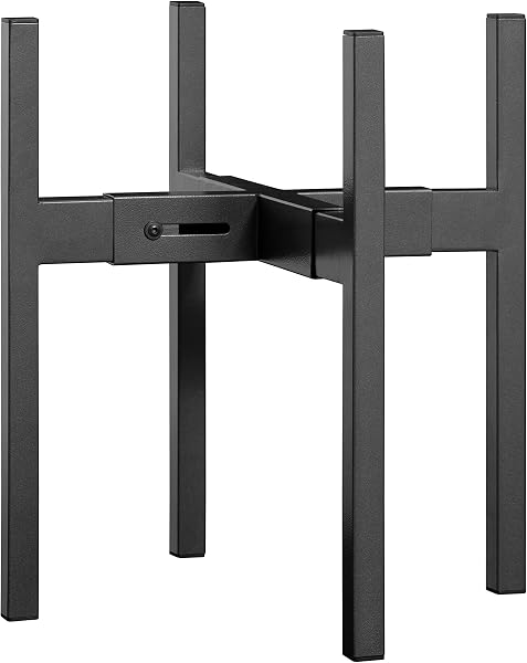 FaithLand Metal Plant Stand Indoor Outdoor, Adjustable Width, Mid Century Expandable Raised Plant Holder