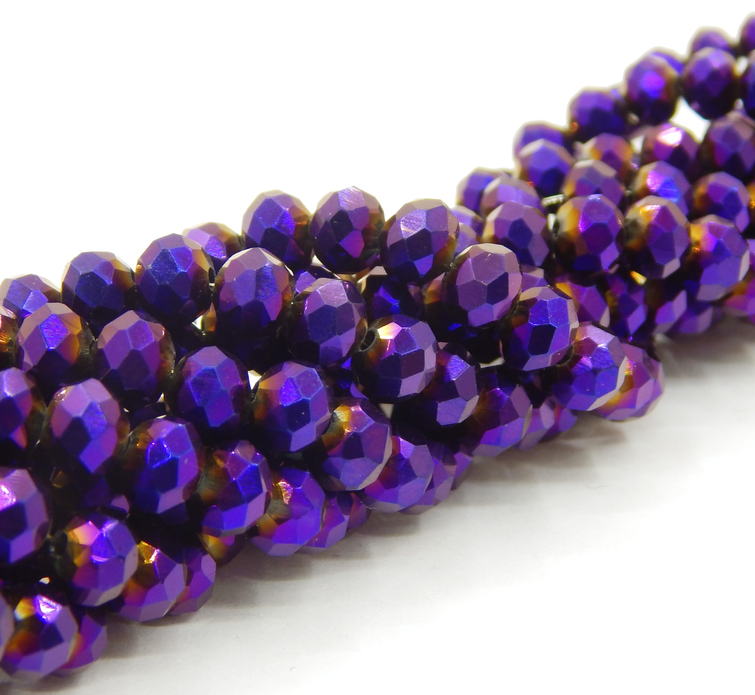 Perlin Pack of 160 Czech Bohemian Crystal Beads, 3 mm x 2 mm, Czech Beads, CZ Glass Faceted Rondelle Beads, Glass Beads