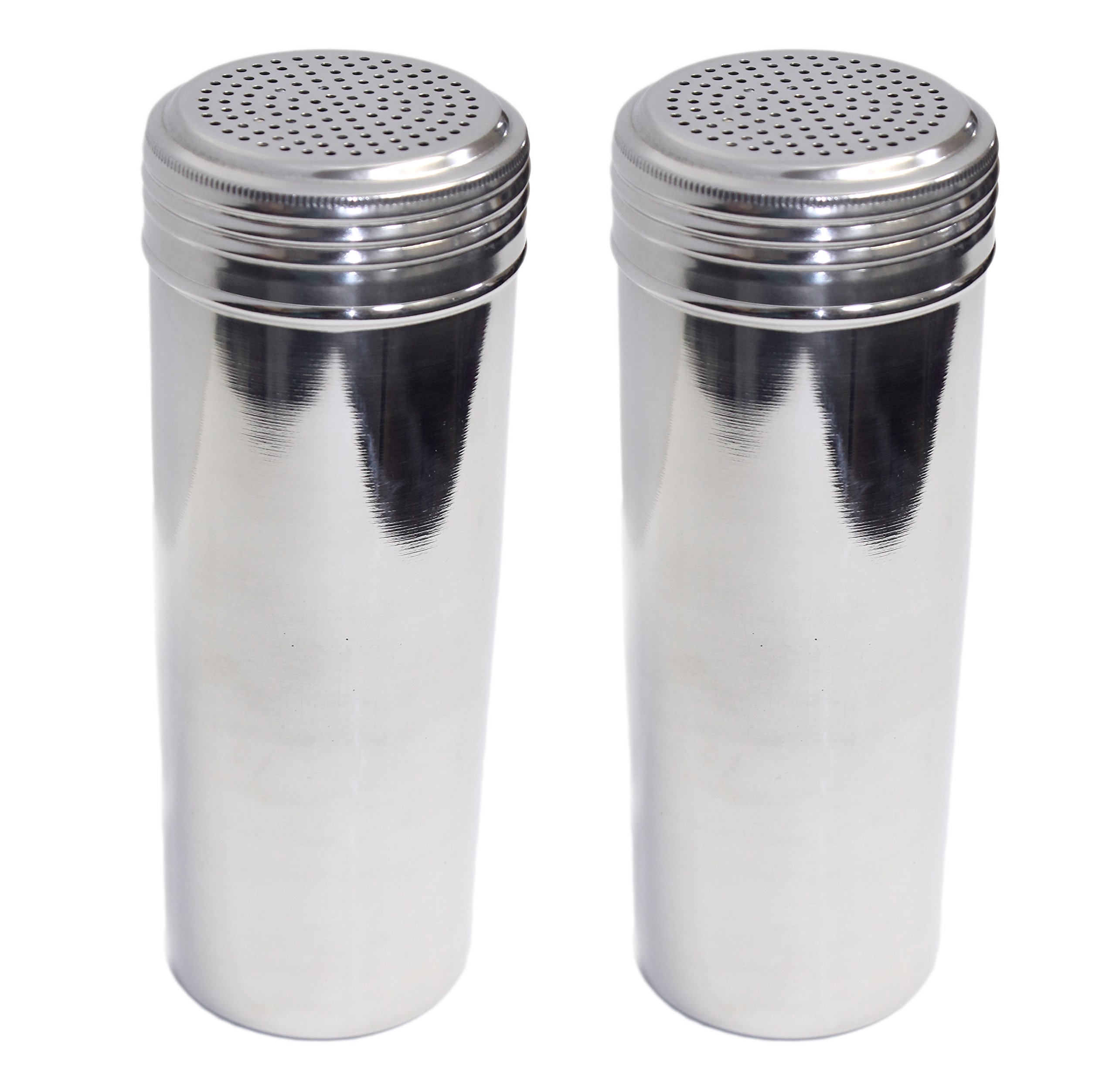 Set of 2 Stainless Steel Dredges, 22 Oz, 7.5