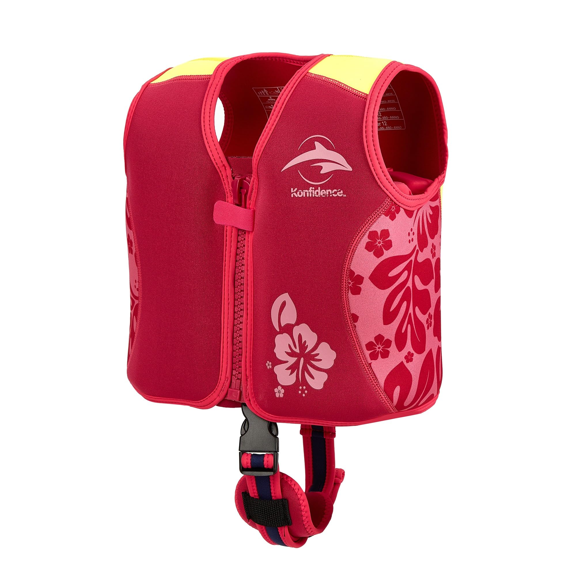 Konfidence Schwimmweste – Premium-Schwimmjacke mit abnehmbarem Sicherheitsgurt für Kinder | Einstellbarer Auftrieb | CE-konform | Von Schwimmschulen empfohlen