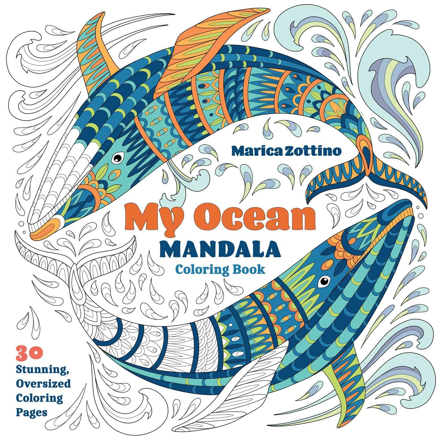 My Ocean Mandala Coloring Book by Marica Zottino PAPERBACK 9781644036501