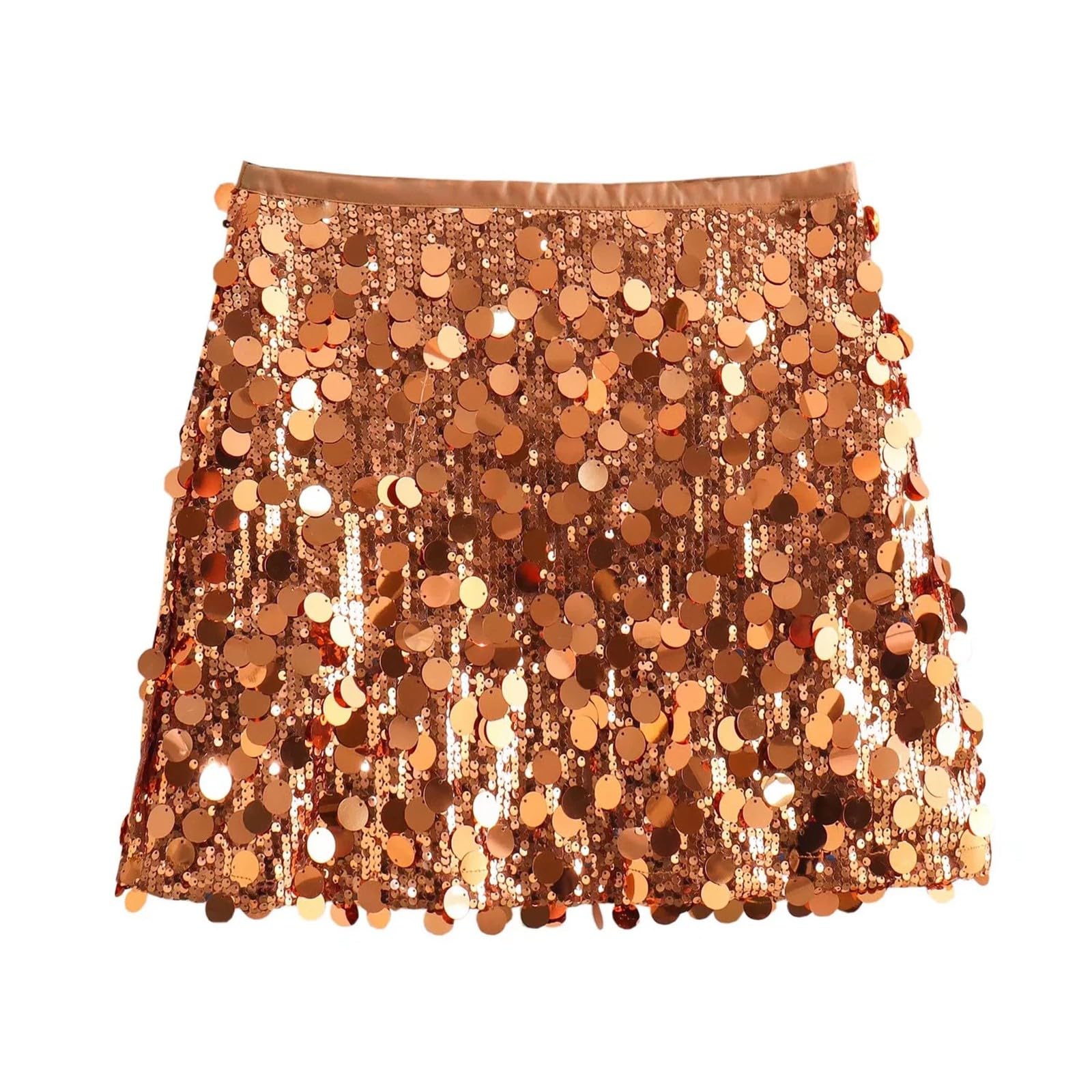 2025 – Jupe mi-longue crayon à paillettes pour femme Taille élastique Y 2 K Hip Wrap Mini jupe Clubwear Jupe de maternité Midi