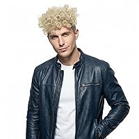 Vista 28 de H&Bwig Extensiones de cabello corto para hombre, extensiones de cabello marrón con pinzas para cubrir el cabello de pérdida blanca