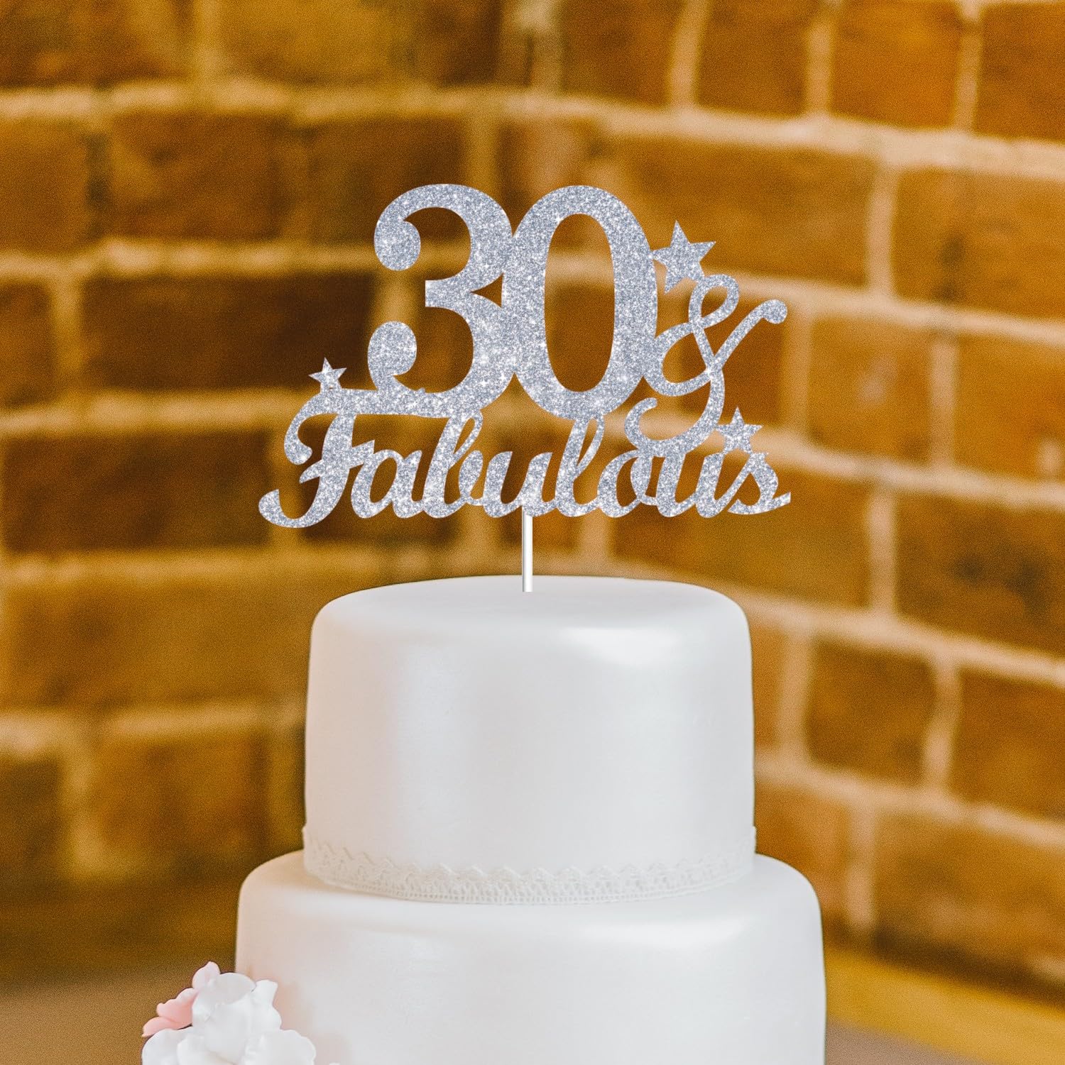 30 & Fabulous Kuchen-Topper – Glitzerndes Cake-Topper-Set Für 30. Geburtstag Oder Hochzeitstag