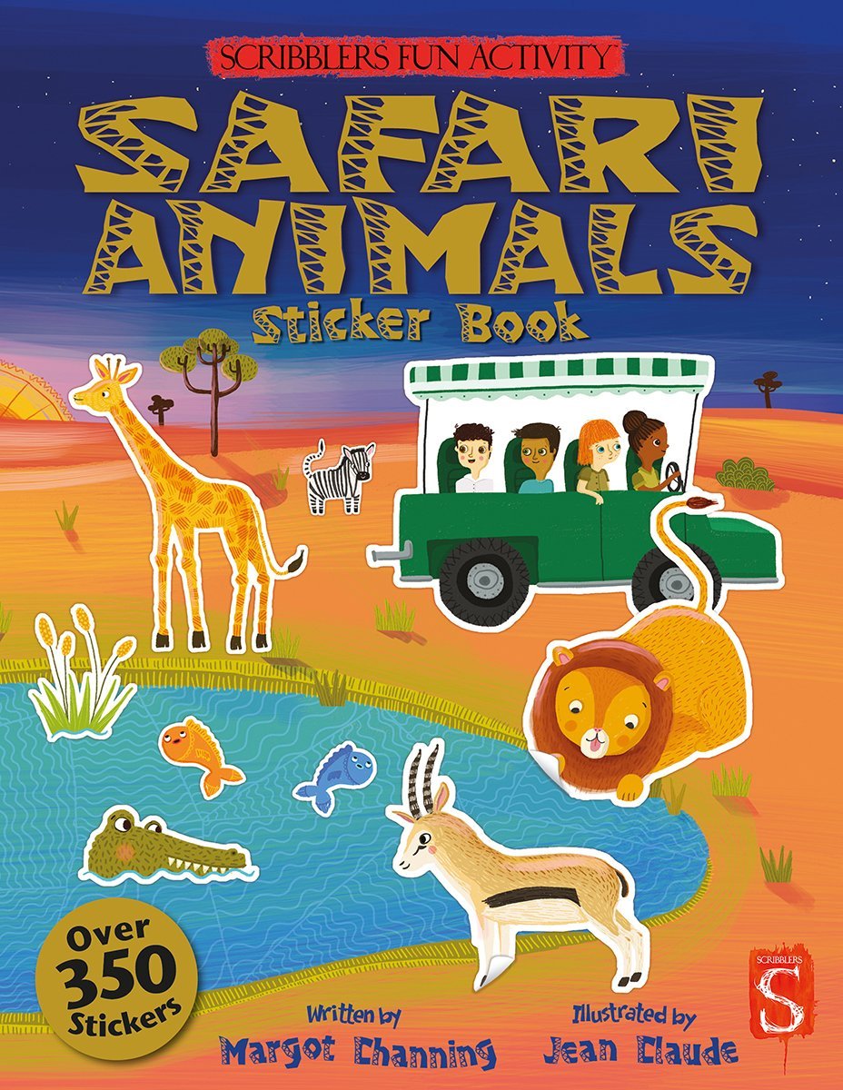 Safari Sticker Book (Scribblers Fun Activity) Paperback – 30 October 2020