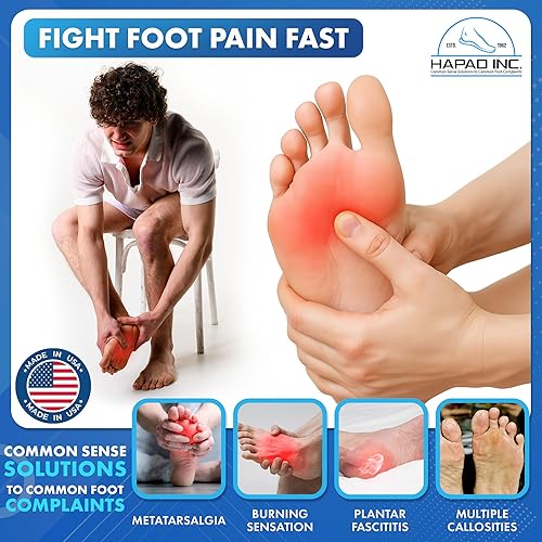 Miniatura 2 de Almohadillas metatarsianas, almohadillas metatarsianas para aliviar el dolor, almohadillas de neuroma Mortons fieltro  Pequeñas, 14  (paquete de 6