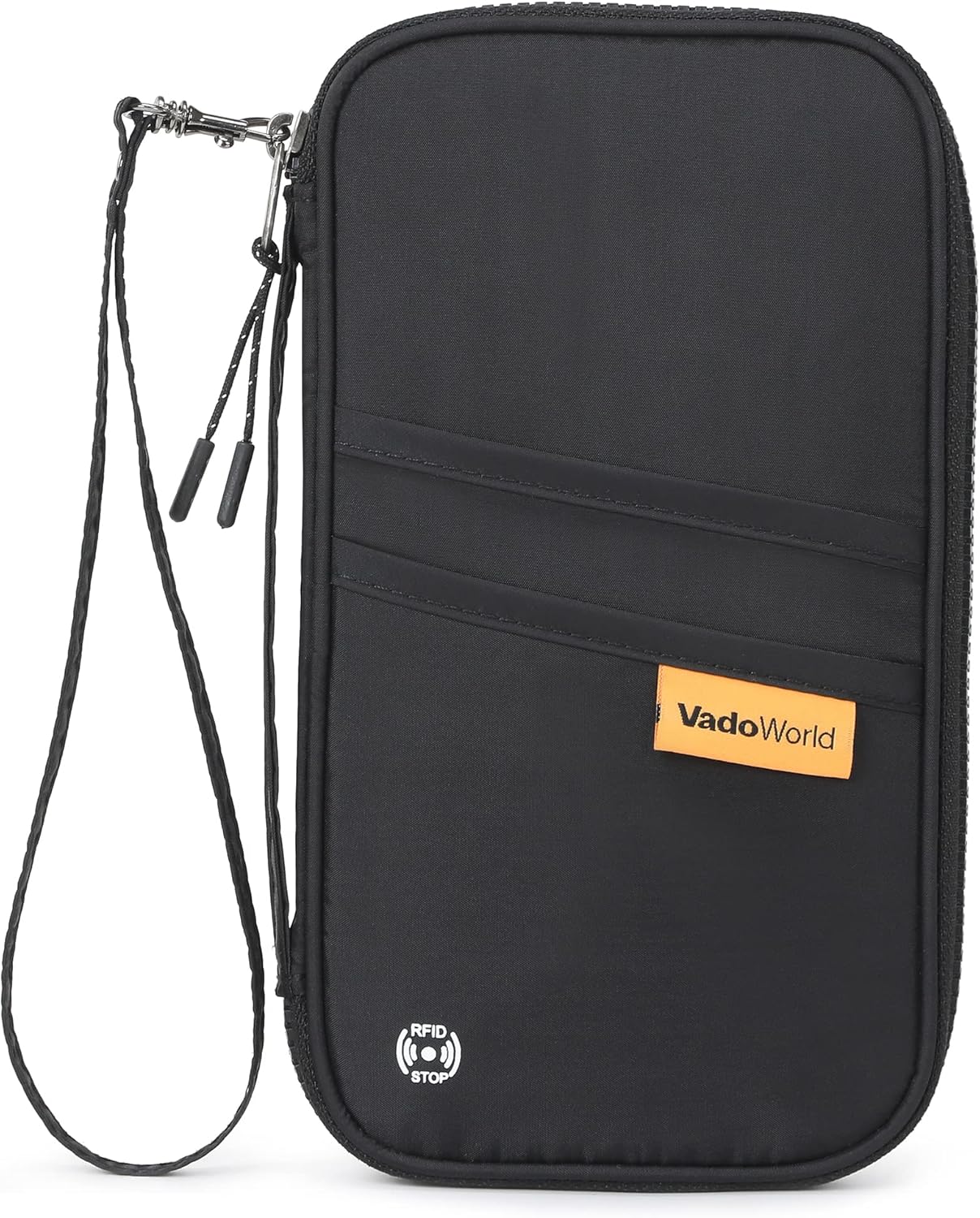 vadoworld Travel Wallet, Family Passport Holder, Black