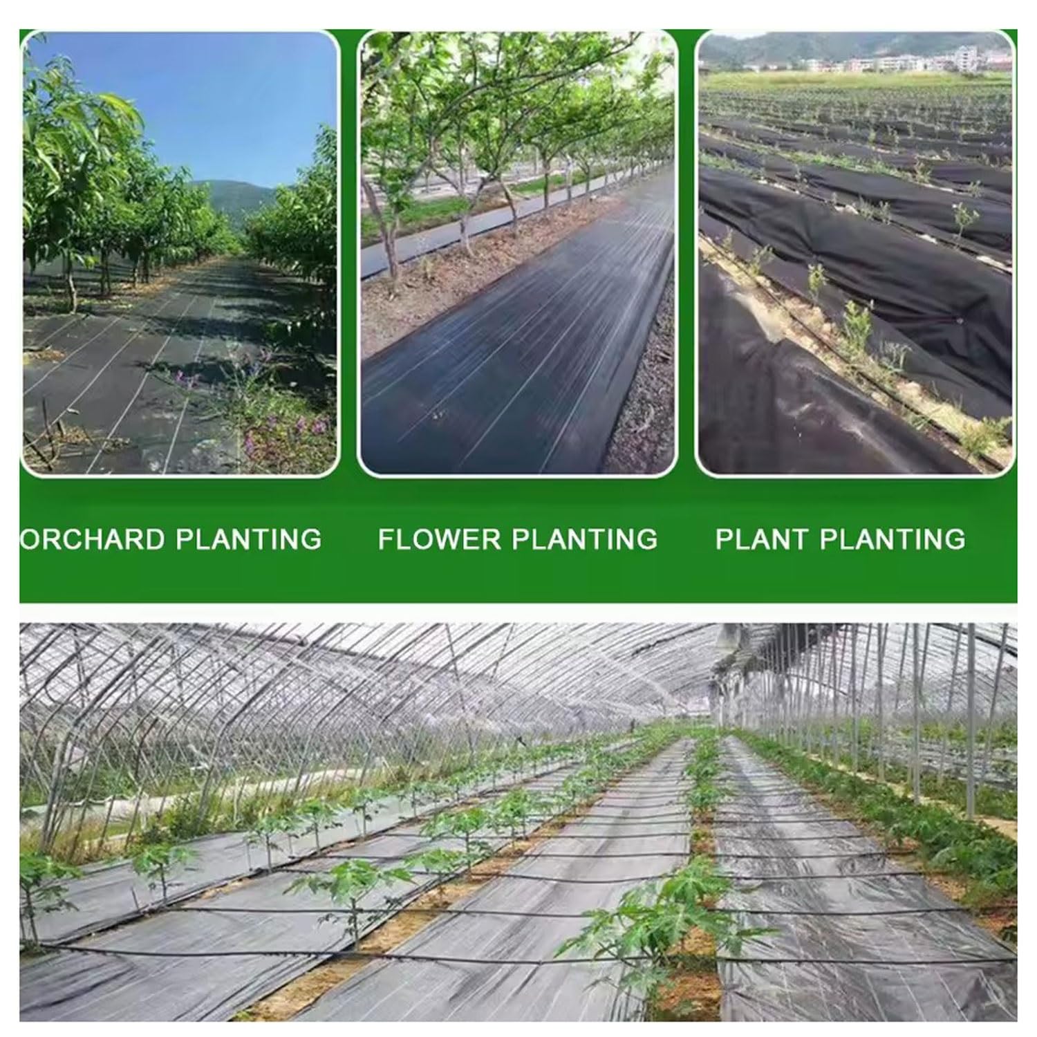 DIWAL Gartenvlies Unkrautvlies Schwerlast Rolle Gewebe UV-beständig Unkrautbarriere Für Einfahrt, Hof, Garten, Terrasse, Rasen, Blumenbeete, Wege(1m x 100m)
