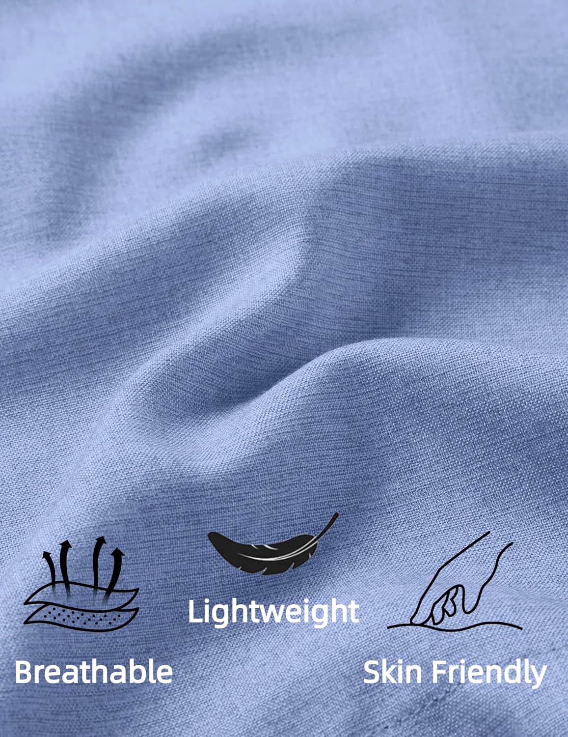 COOFANDY Mens Summer Beach Shorts Casual Elastic Waist Drawstring Short Vacation Shorts with Pockets - Image 6