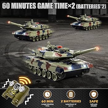 Amazon.com: Supdex 1/24 RC Tank, Remote Control Ger Leopard