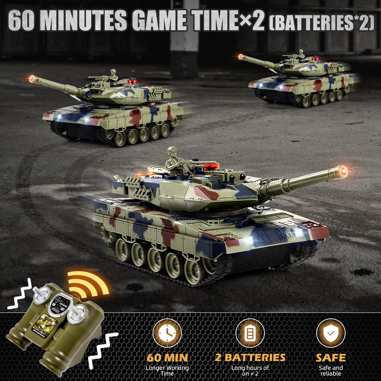 Amazon.com: Supdex 1/24 RC Tank, Remote Control Ger Leopard II