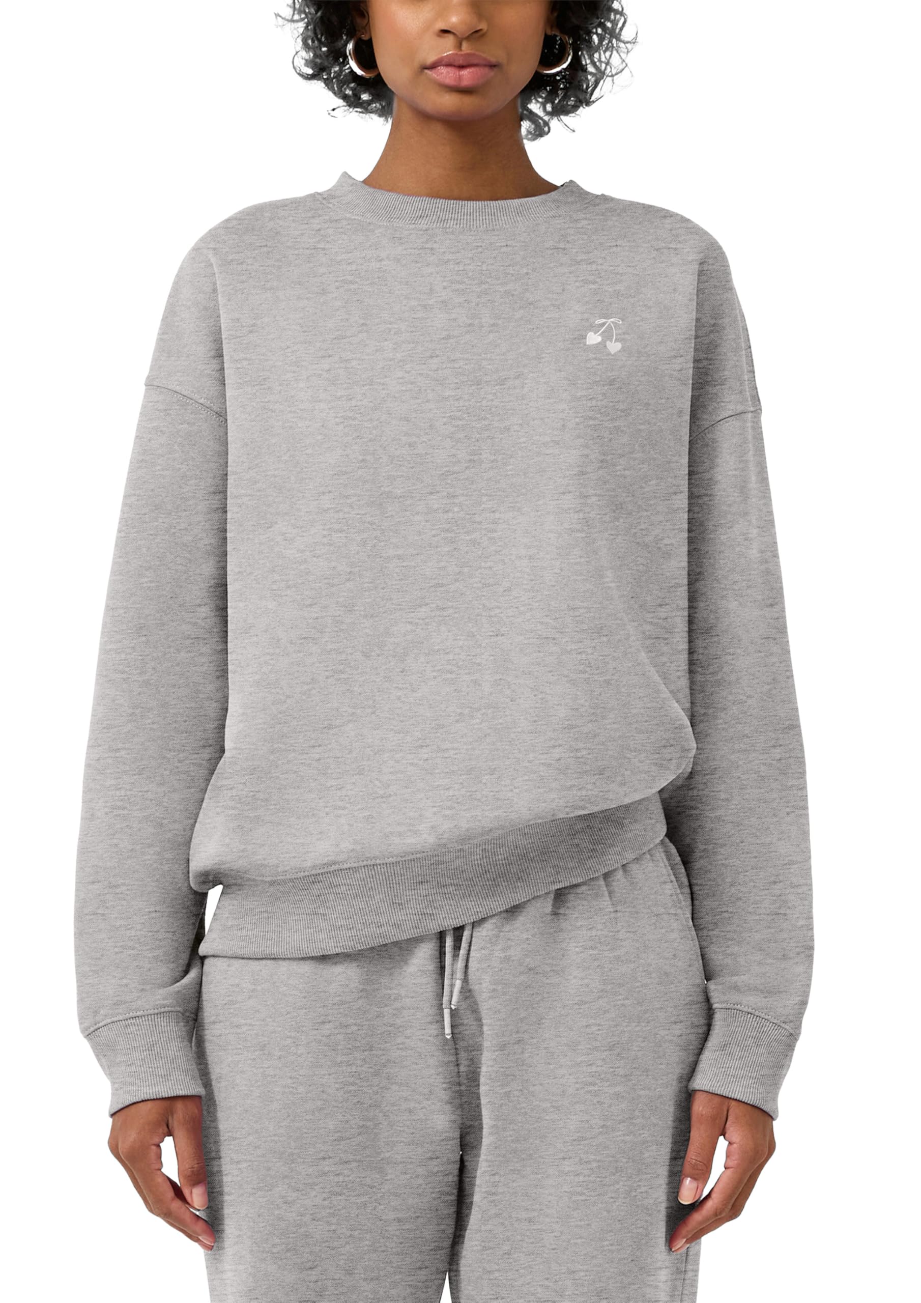 QS Damen Sweatshirt mit Stickerei Sweatshirt