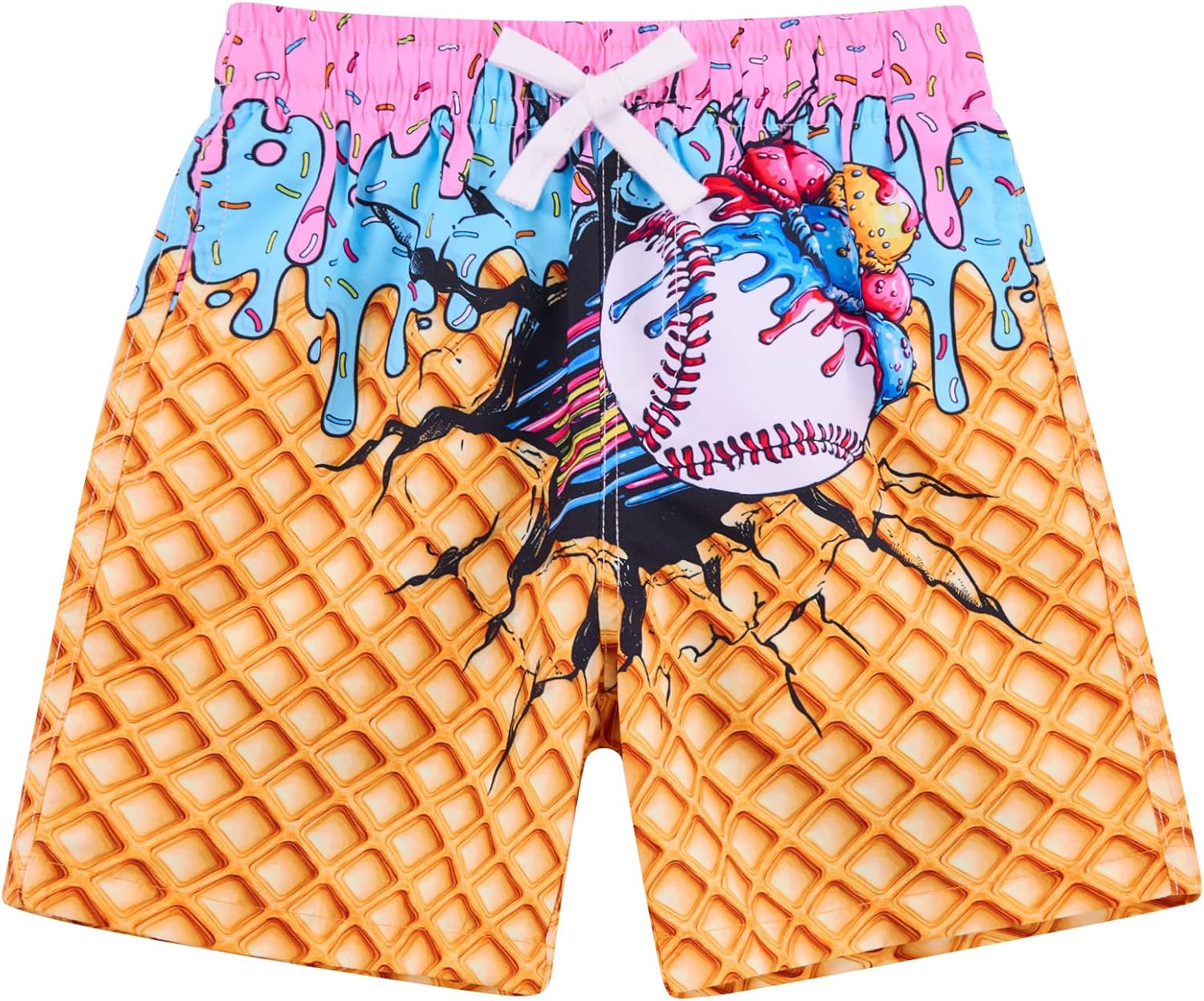 westwolf Boys Swim Trunks with Compression Liner Casual Bathing Suit for Kids Swim Shorts 6-18 Years