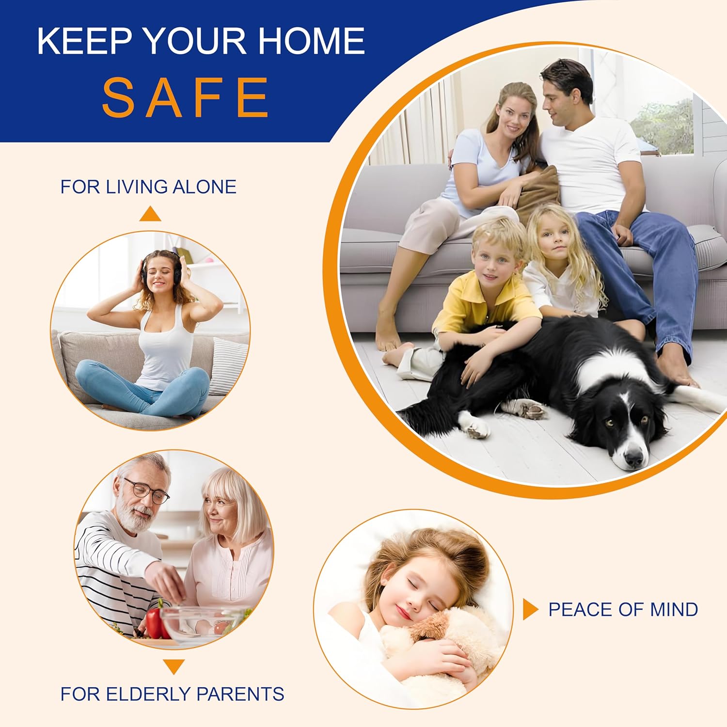 Home Security Door Lock, 2 Pack Door Reinforcement Locks for Front Door, Upgraded Door Latch Withstands 800lbs of Force, Prevents Unauthorized Entry, Easy to Install, Perfect for Solo Living thumbnail