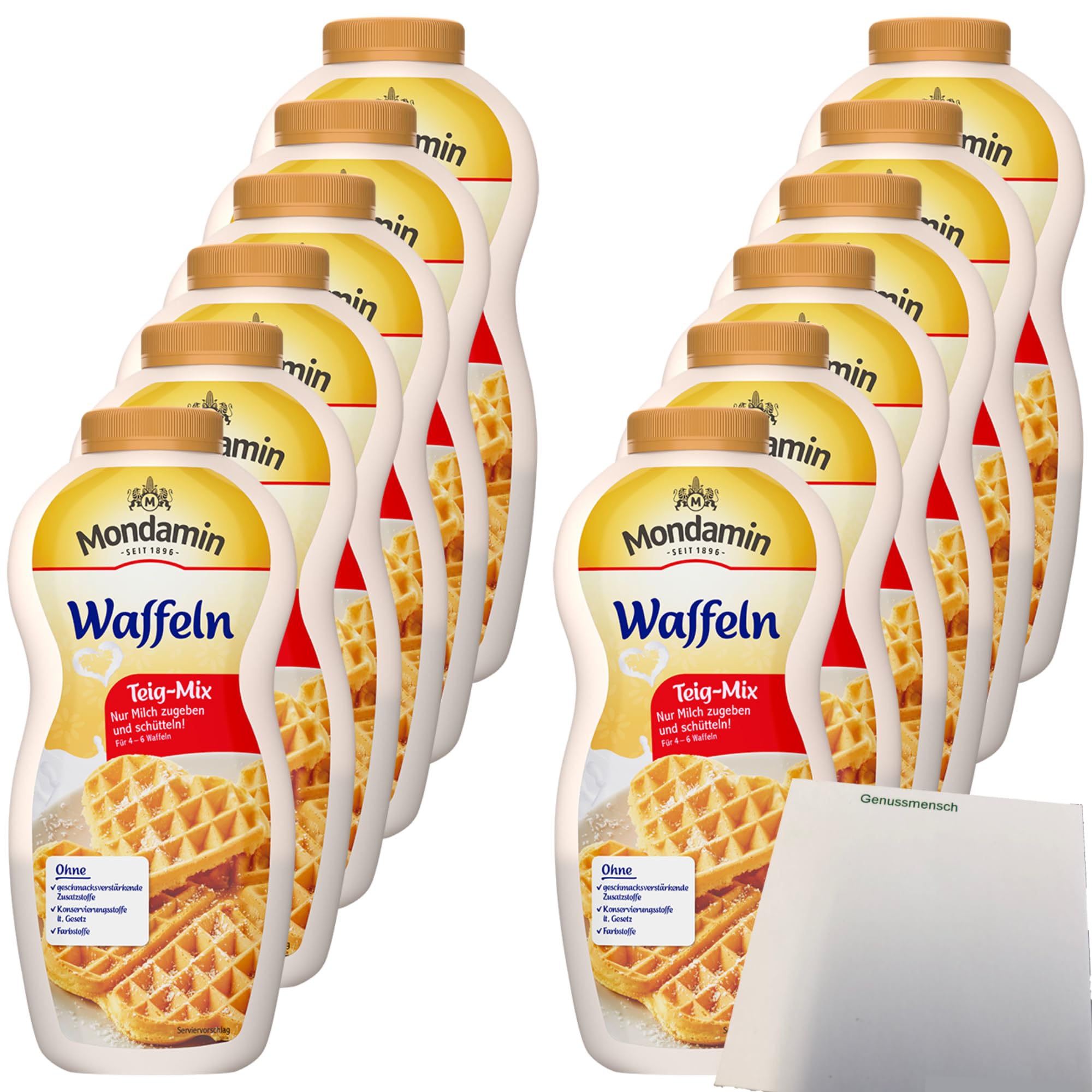 usy Bundle für Mondamin Shaker Waffeln VPE (12x220g Karton) + usy Block