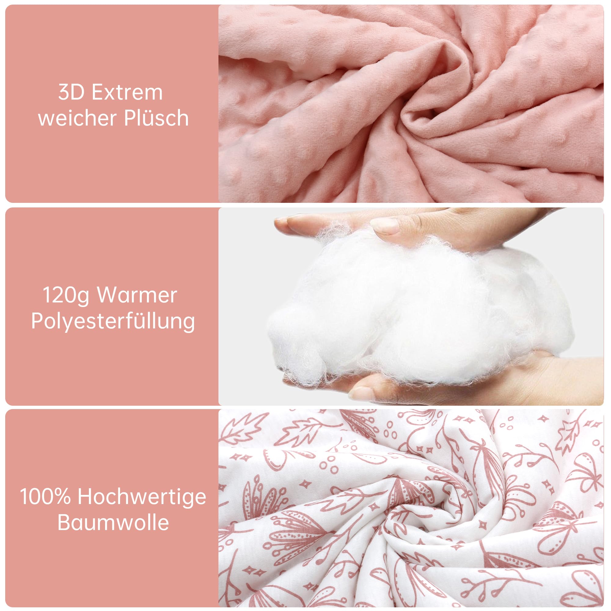 amo nenes Coperta per ovetto invernale passeggino, nanna universale, in cotone, per passeggini, seggiolino auto cintura a 3 punti, 0-12 mesi