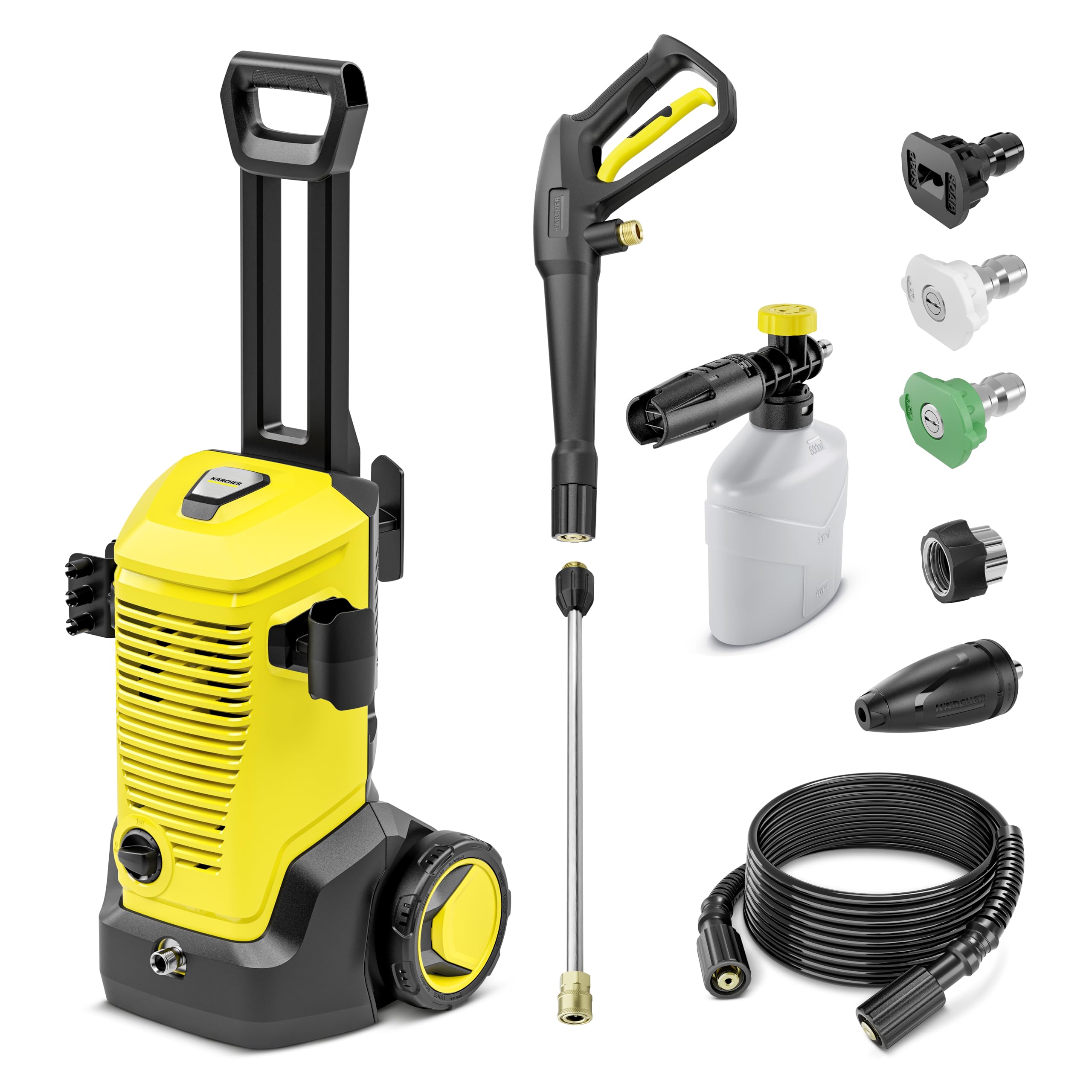 Kärcher K 5 FC 2000 PSI Powerful High Pressure Washer with Aluminum Pump and Turbo Cleaning Technology and Foam Cannon for Vehicle Cleaning-image-2