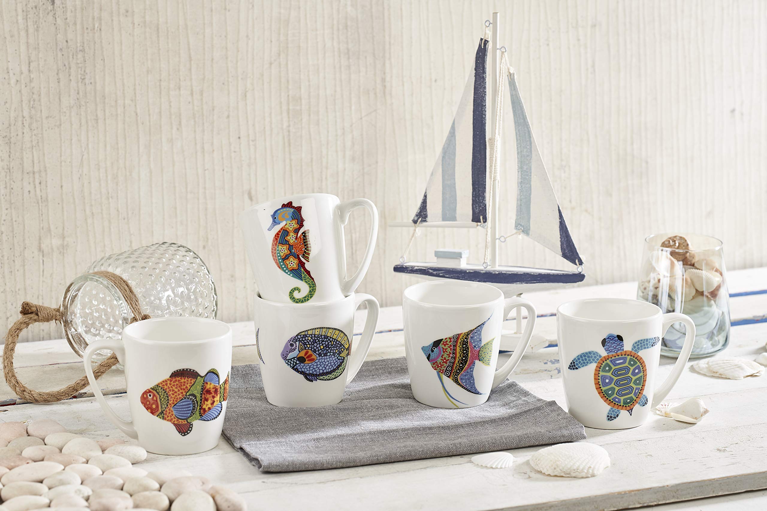 Amazon.com | Churchill Paradise Fish Seahorse Fine China Gift