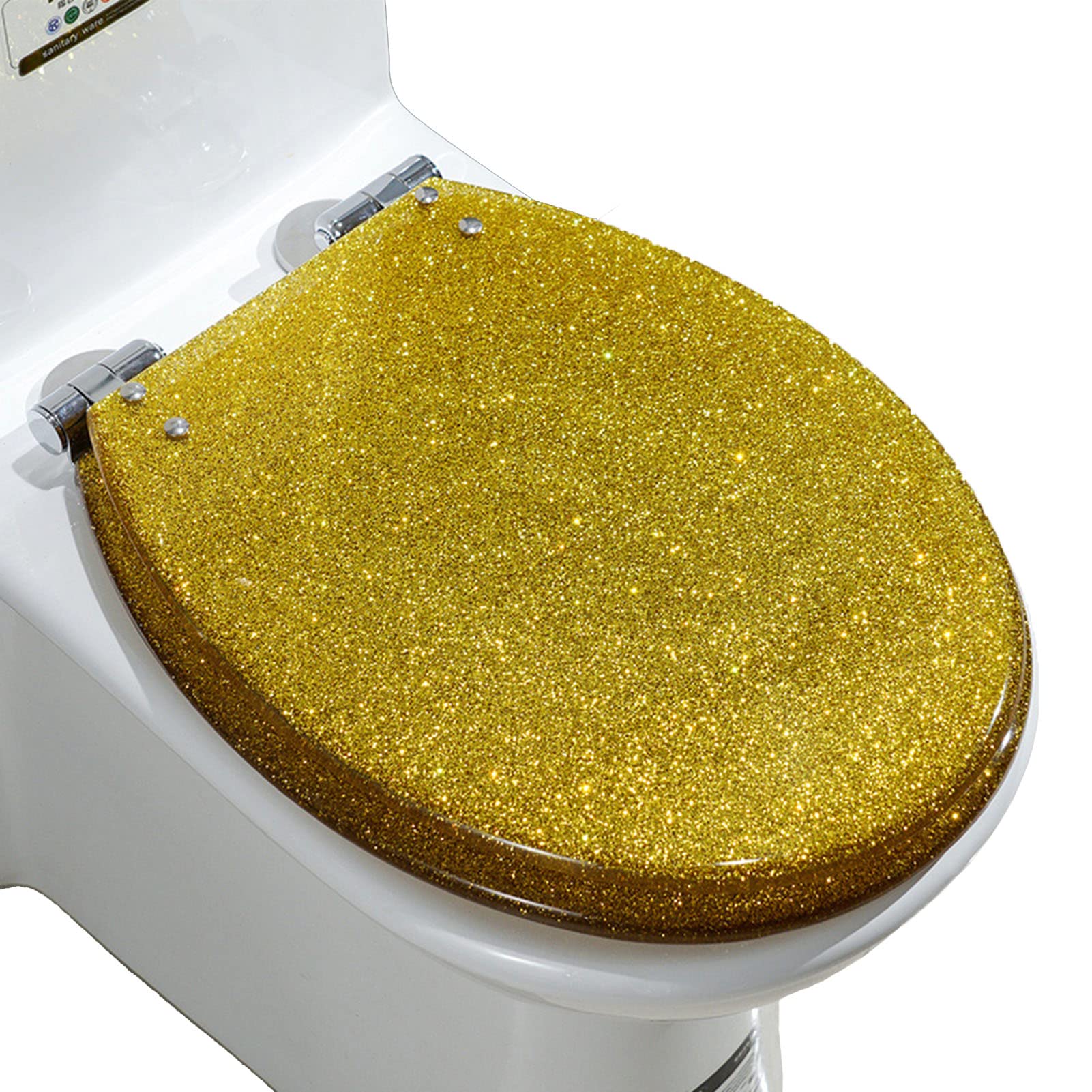 Dxpsxjl E Quiet Clos, Strong Capacity Asy Install, Adjustabl, Lightweight, Durabl, Portabl, User-Friendly, Compact Material, Soft, Resin, Toilet, Seat, Rgonomic, Quick