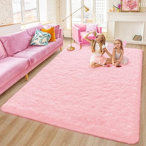 Rostyle - Alfombras suaves y esponjosas para el dormitorio, sala de estar, alfombras peludas, alfombra de Navidad para niñas, niños, alfombras