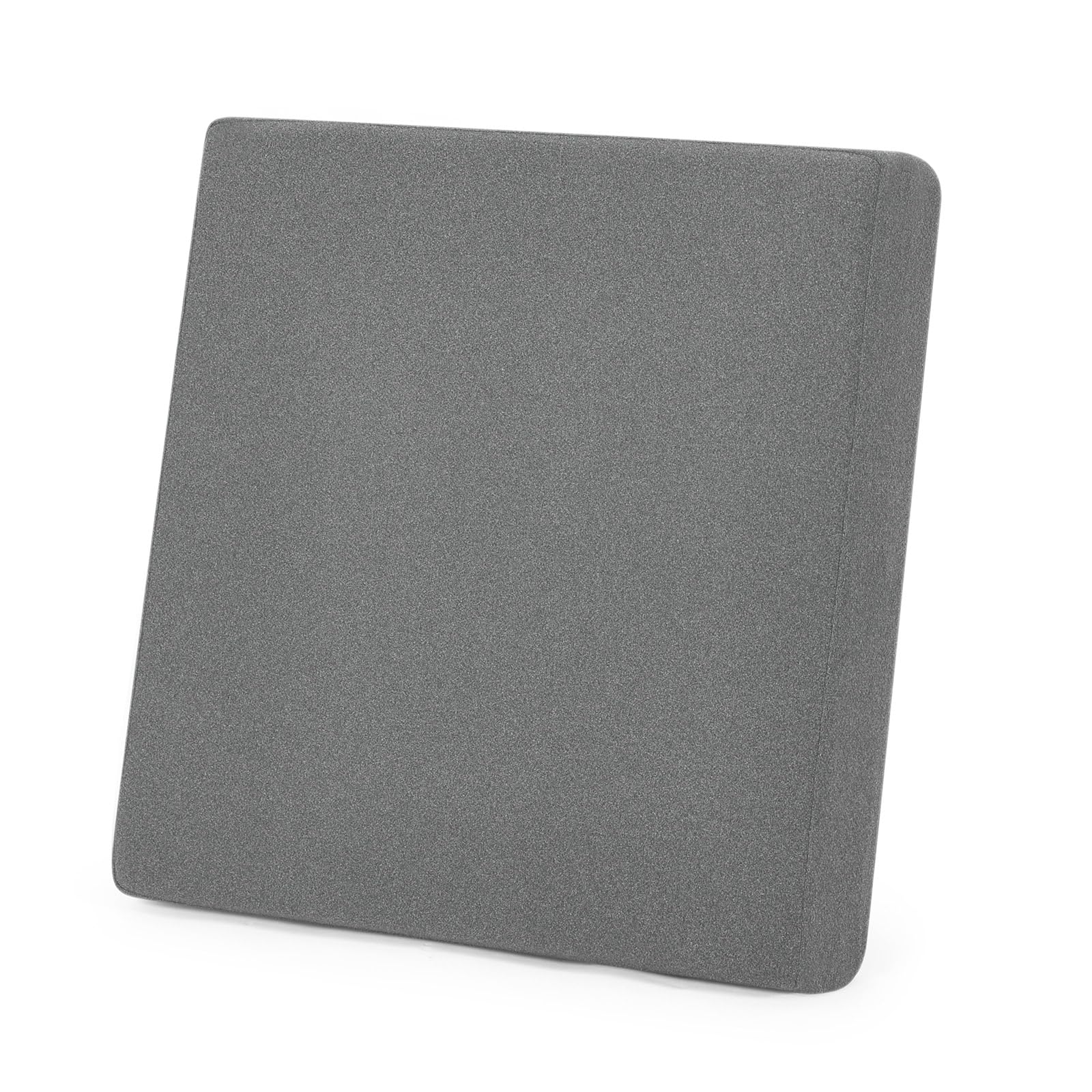 Baibu Home Memory Foam Chair Cushion Gray 16.5x16.5in Zabuton 2 Layer