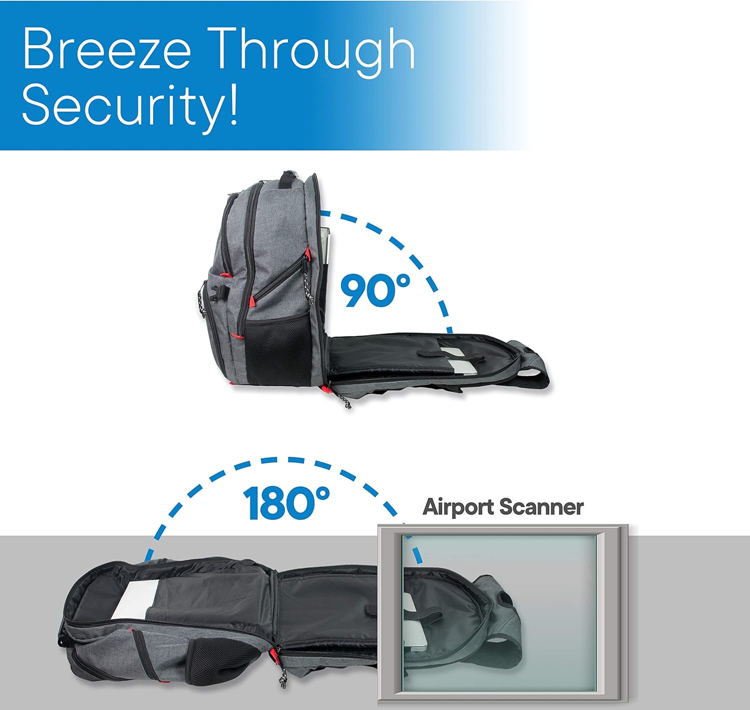 Hottest Sale RMS Travel Laptop Business Backpack - Large Capacity and Anti Theft Backpacks for Men, Women or Students - Fits up to 17 inch notebook (Gray with Red Accents) New Deal RMS Travel Laptop Business Backpack - Large Capacity and Anti Theft Backpacks for Men, Women or Students - Fits up to 17 inch notebook (Gray with Red Accents)