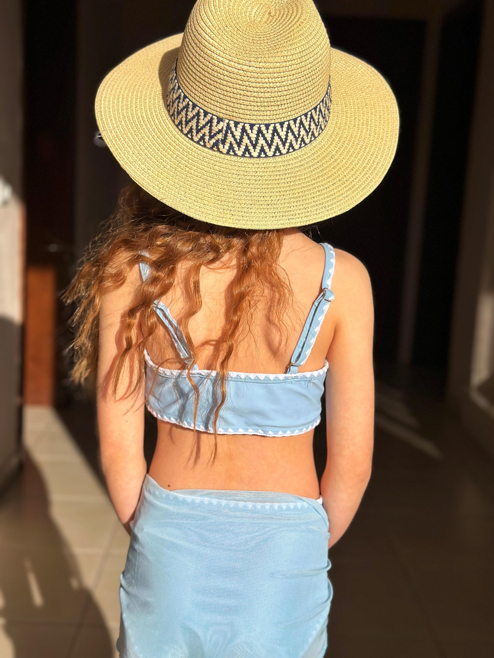 Arshiner Fille Ensemble Bikini Trois Pieces Haut Sport Taille Haute Culotte Jupe Plage Piscine Sechage Rapide Elastique Enfant 7-16 Ans