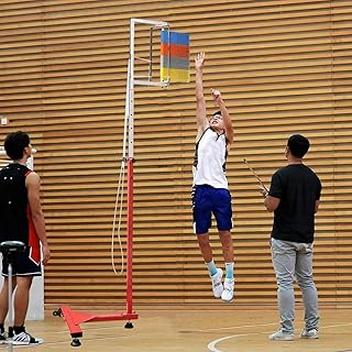 CIADAZ Vertical Jump Tester Jump Measurement Tester with Wheels, Professional Vertical Jump Trainer Stand-Alone, Spike Trainer for Basketball/Volleyball, 1.4m-2.8m