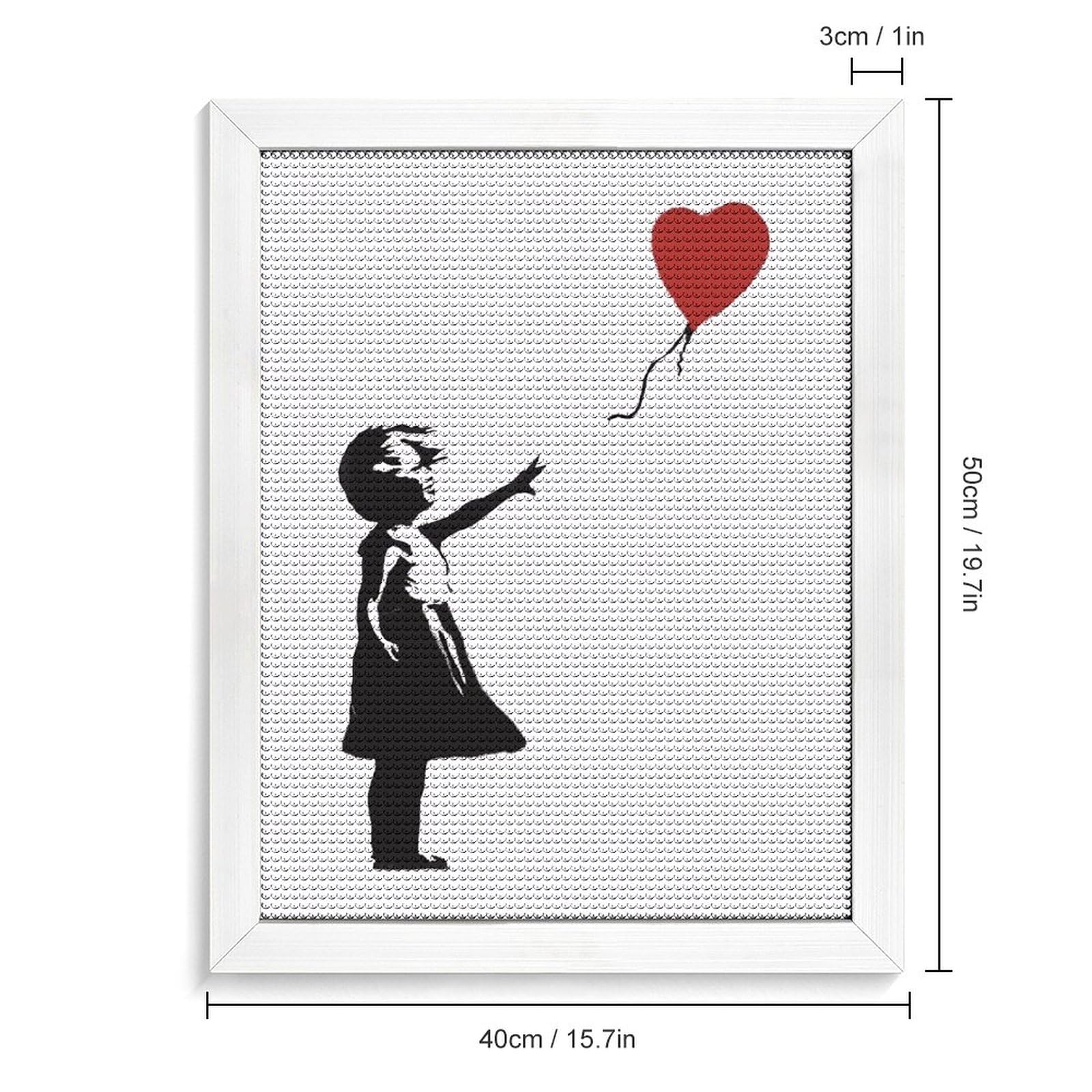 肉筆☆油絵☆F20号『赤い風船に手を伸ばす少女』左Banksy/模写 肉筆☆油絵☆F20号『赤い風船に手を伸ばす少女』左Banksy/模写