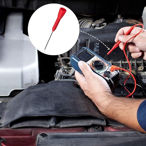Miniatura 5 de ANCIRS Paquete de 4 sondas de prueba de aguja de 0.079 in, prueba de multímetro no destructiva de 600 V10 A para cables tl71 tl75