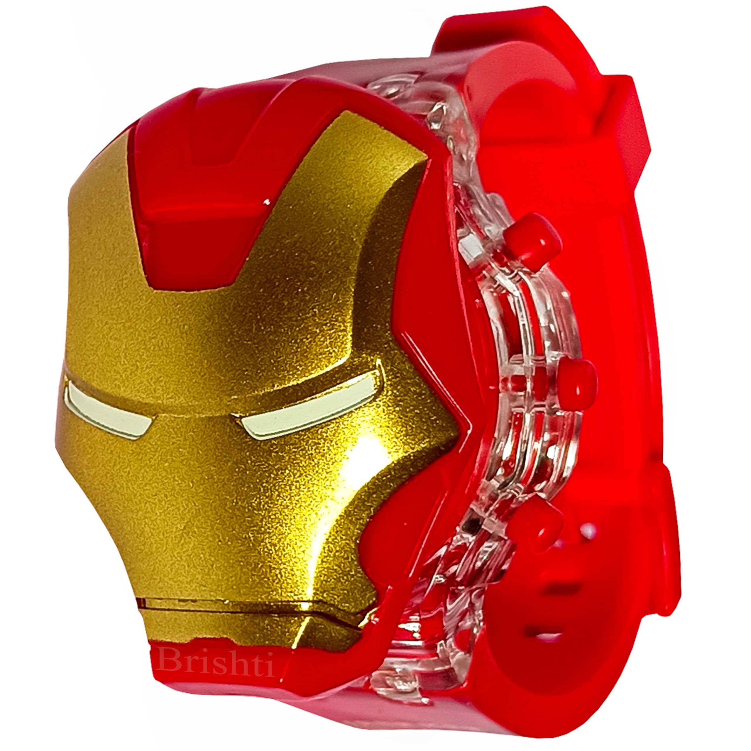 Brishti Superhero Ironn Man Digital Multicolor Glowing Light Cum Musical Digital Wrist Watch Cum Toy for Kids (B0B7L84998) Amazon Price History, Amazon Price Tracker