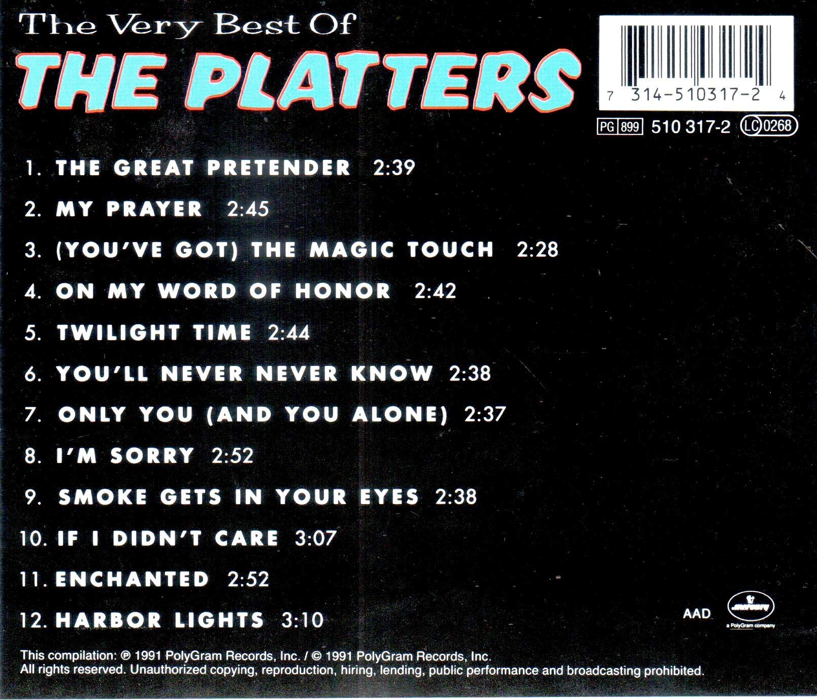 Veyr Best Of The Platters